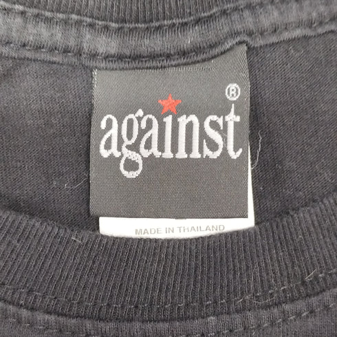 AGAINST 両面プリント S/S Tシャツ メンズ import:L