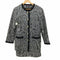レオナール LEONARD ペイズリー柄 FASHION ヴィンテージ セットアップ ノーカラージャケット タイトスカート レディース 11AR