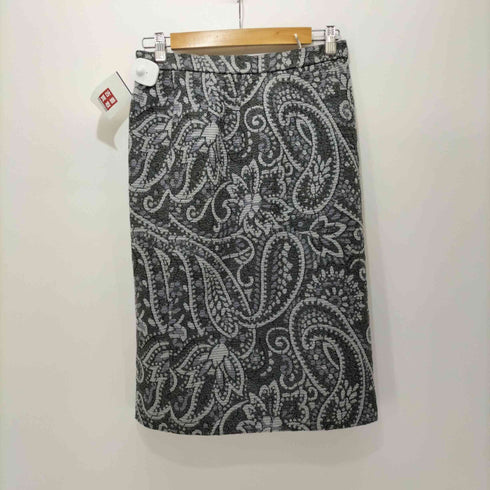 レオナール LEONARD ペイズリー柄 FASHION ヴィンテージ セットアップ ノーカラージャケット タイトスカート レディース 11AR