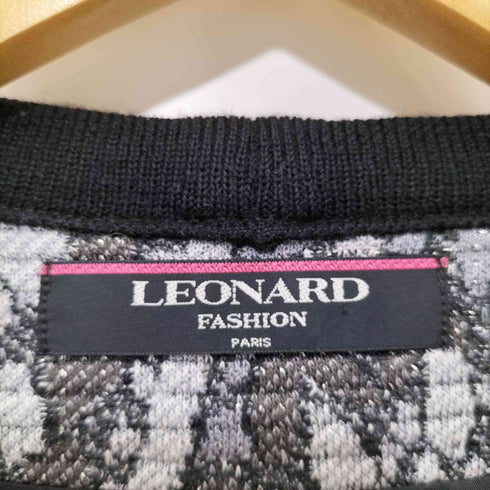 レオナール LEONARD ペイズリー柄 FASHION ヴィンテージ セットアップ ノーカラージャケット タイトスカート レディース 11AR