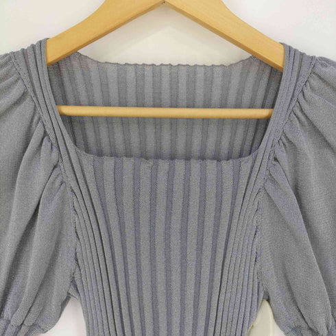 フレイアイディー FRAY I.D シアーパフリブニット レディース ONE SIZE