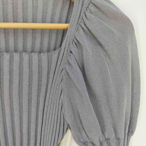 フレイアイディー FRAY I.D シアーパフリブニット レディース ONE SIZE
