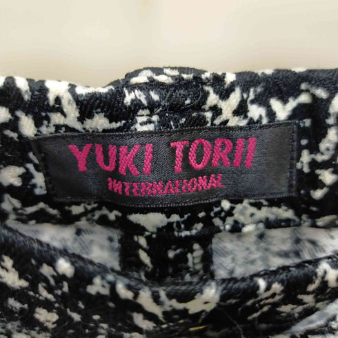ユキトリイ YUKI TORII 総柄サイドジップパンツ レディース 38