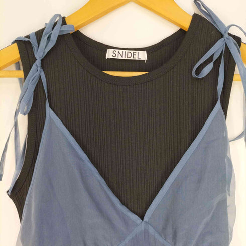スナイデル snidel カットシアーキャミレイヤーワンピ レディース ONE SIZE