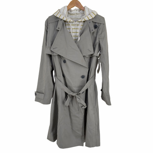 センソユニコ SENSOUNICO トレンチコート ラメボーダーパーカーライナー付き レディース JPN:40