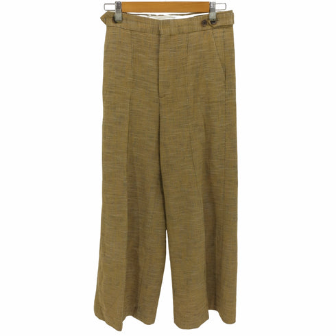 キャバン CABaN 21SS ストレッチ ネップ クロス ピンタック ワイド パンツ レディース JPN:S