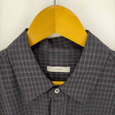 リドム LIDnM Super130s WINDOW CHECK H/S メンズ JPN:M