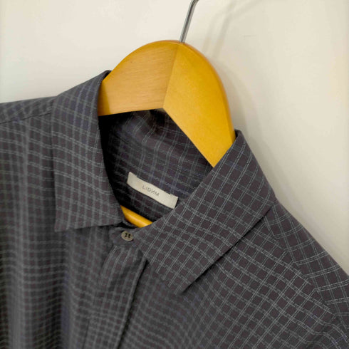 リドム LIDnM Super130s WINDOW CHECK H/S メンズ JPN:M