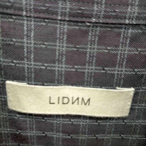 リドム LIDnM Super130s WINDOW CHECK H/S メンズ JPN:M