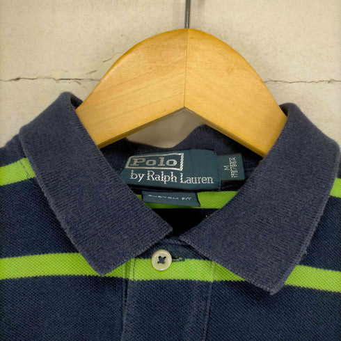 ポロバイラルフローレン Polo by RALPH LAUREN CUSTOM FIT ボーダーポロシャツ メンズ JPN:M