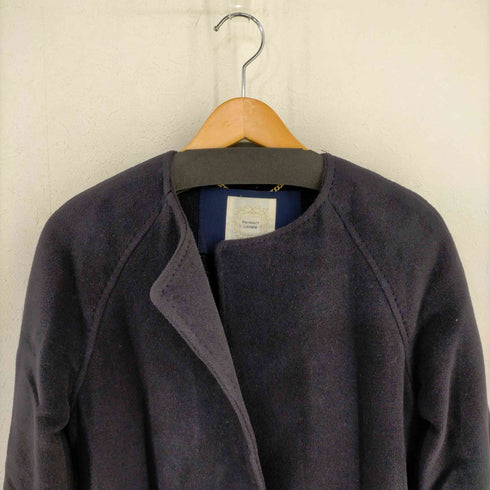 Ravissant Laviere ノーカラーコート ガウン アルパカ ビーバー レディース JPN:36