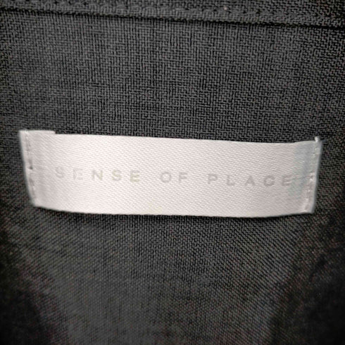 センスオブプレイス SENSE OF PLACE リネンライクレギュラーカラーシャツ メンズ JPN:M