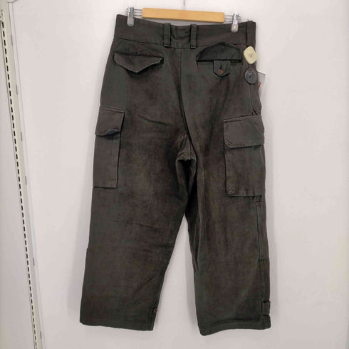 フレンチアーミー FRENCH ARMY 50S M-47 前期 カーゴパンツ 後染めブラック 比翼ボタン メンズ