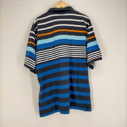 サウスポール SOUTHPOLE マルチボーダーポロシャツ メンズ JPN:XL