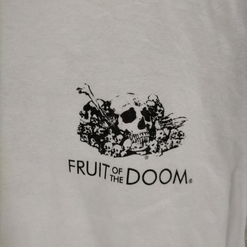 FRUIT OF THE DOOM スカルプリントクルーネックTシャツ メンズ