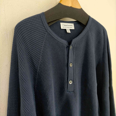 アパルトモンドゥーズィエムクラス LAppartement DEUXIEME CLASSE アパルトモン別注 Thermal relax T カットソー 長袖 ワッフル ヘンリーネック レディース FREE