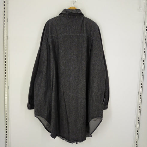 ビッグサイズ オーバーサイズ デニムシャツ レディース ONE SIZE