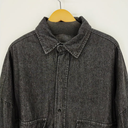 ビッグサイズ オーバーサイズ デニムシャツ レディース ONE SIZE