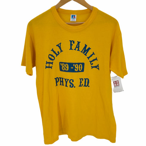 ラッセルアスレチック RUSSELL ATHLETIC USA製 80-90S シングルステッチ holy family 3段ラバープリント メンズ JPN:M