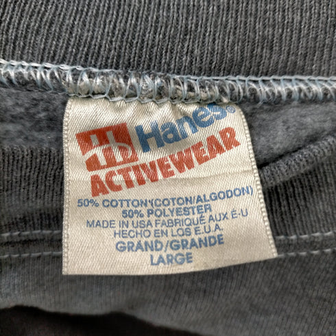 ヘインズ Hanes MADE IN USA 製品染 CALIFORNIA パームツリープリントラグランスウェット メンズ JPN:L
