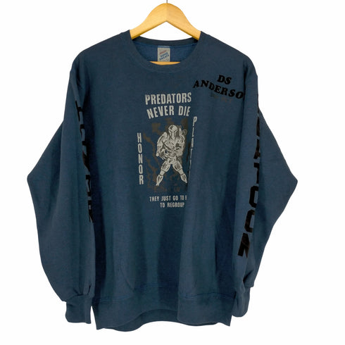 ジャージーズ JERZEES MADE IN USA ANDERSON 両面袖フロッキープリントクルーネックスウェット メンズ JPN:L