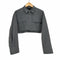 ザラ ZARA CROPPED GABARDINE SHIRT レディース JPN:M