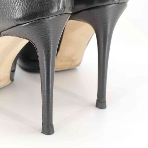 ジミーチュウ JIMMY CHOO レザー ピンヒール ショート ブーツ レディース EUR:35