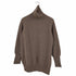 cantare 19AW タートルネックニット セーター プルオーバー 長袖 サイドボタン カシミヤ ウール混 レディース JPN:42