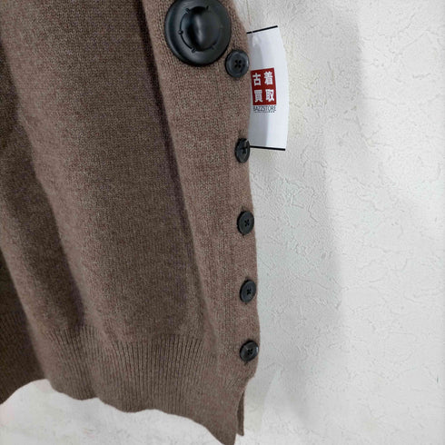 cantare 19AW タートルネックニット セーター プルオーバー 長袖 サイドボタン カシミヤ ウール混 レディース JPN:42