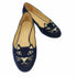 シャーロットオリンピア CHARLOTTE OLYMPIA KITTY FLATS ベロア キャット 刺繍 フラット パンプス レディース EUR:35