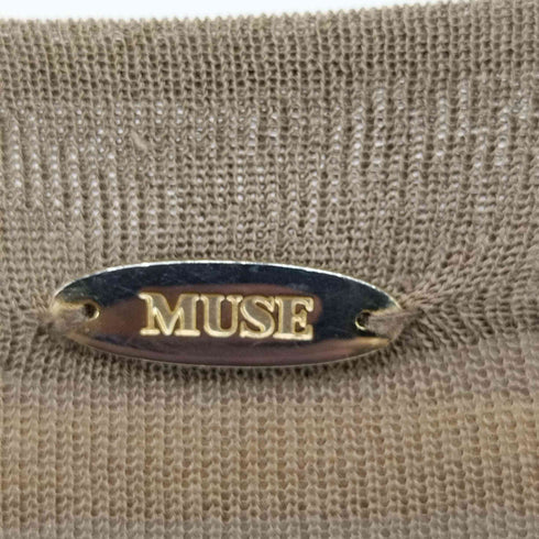 ミューズデドゥーズィエム クラス MUSE de Deuxieme Classe shake code Vネック ロングカーディガン レディース