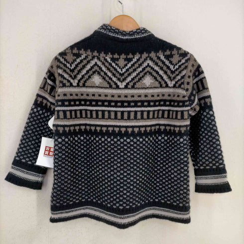 クルチアーニ Cruciani ニット セーター クルーネック 八分袖 ハイゲージ 総柄 カシミヤ レディース EUR:38