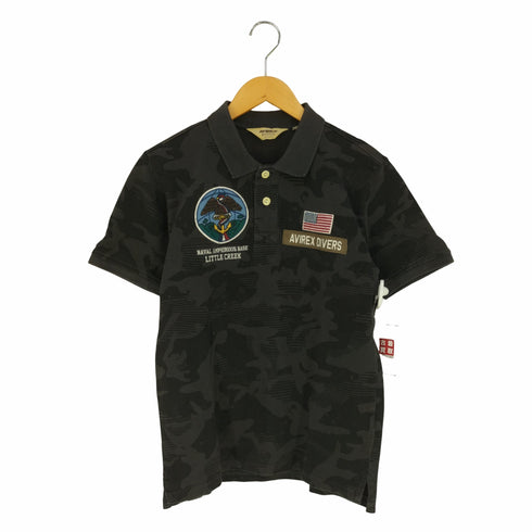アヴィレックス AVIREX NAVY SEALS POLO ネイビーシールポロシャツ メンズ import:M