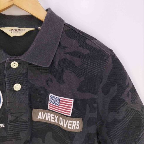 アヴィレックス AVIREX NAVY SEALS POLO ネイビーシールポロシャツ メンズ import:M