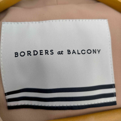 ボーダーズアットバルコニー borders at balcony 21AW RUFFLED HEM COAT ラッフル ヘムコート ショールカラー レディース 38