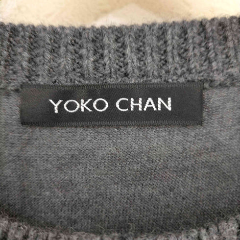 ヨーコチャン YOKO CHAN ニット ワンピース ミニ チュニック ノースリーブ レディース JPN:36