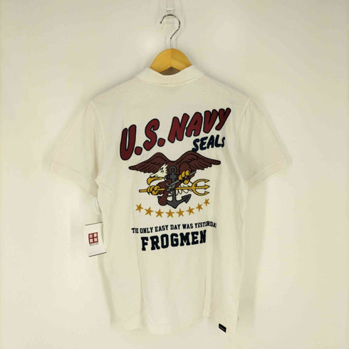 アヴィレックス AVIREX NAVY SEALS POLO ネイビーシールポロシャツ メンズ import:M
