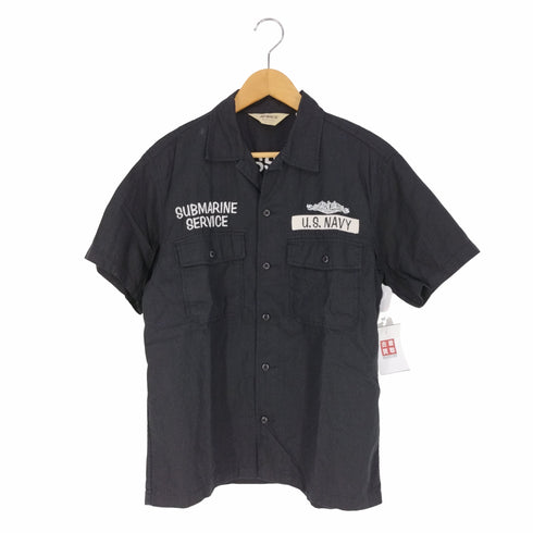 アヴィレックス AVIREX COTTON/LINEN MILITARY SHIRTS コットンリネンミリタリーシャツ メンズ import:M