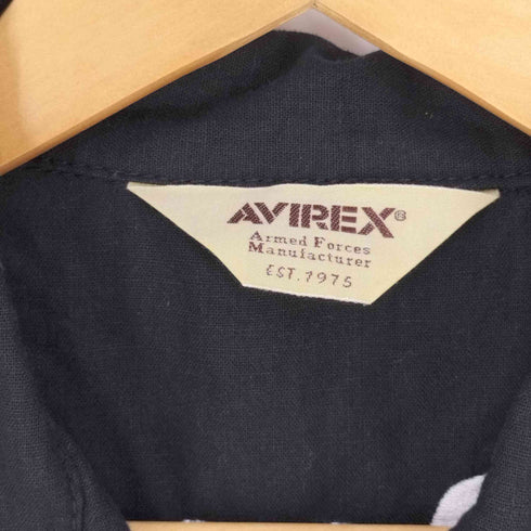 アヴィレックス AVIREX COTTON/LINEN MILITARY SHIRTS コットンリネンミリタリーシャツ メンズ import:M