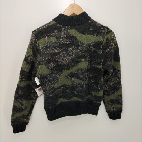 ディーゼル DIESEL ミリタリー ニット ジップアップブルゾン レディース import:XS