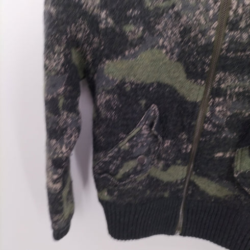 ディーゼル DIESEL ミリタリー ニット ジップアップブルゾン レディース import:XS