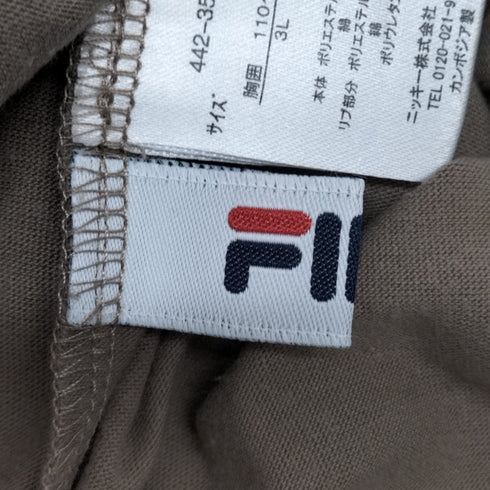 フィラ FILA フロントプリント L/S Tシャツ メンズ 3XL