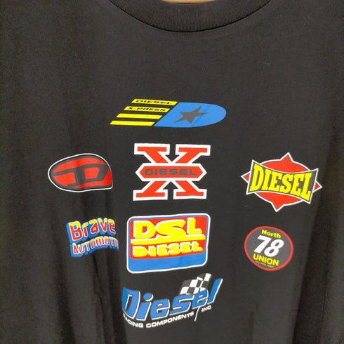 ディーゼル DIESEL プリントクルーネックTシャツ メンズ JPN:L