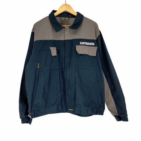 WORK TEAM バイカラー比翼ジップワークジャケット メンズ JPN:XL