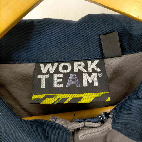 WORK TEAM バイカラー比翼ジップワークジャケット メンズ JPN:XL