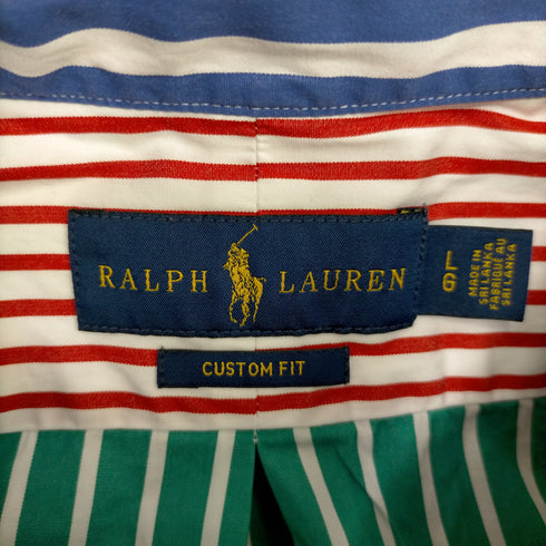 ラルフローレン RALPH LAUREN custom fit クレイジーパターンボタンダウンシャツ メンズ JPN:L