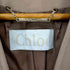 クロエ Chloe ロングコート ノーカラー ミリタリー コットン レディース FR:34