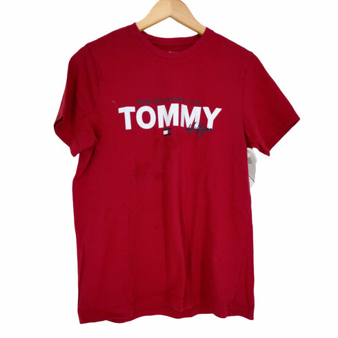 トミーヒルフィガー TOMMY HILFIGER ロゴプリント半袖Tシャツ メンズ JPN:S