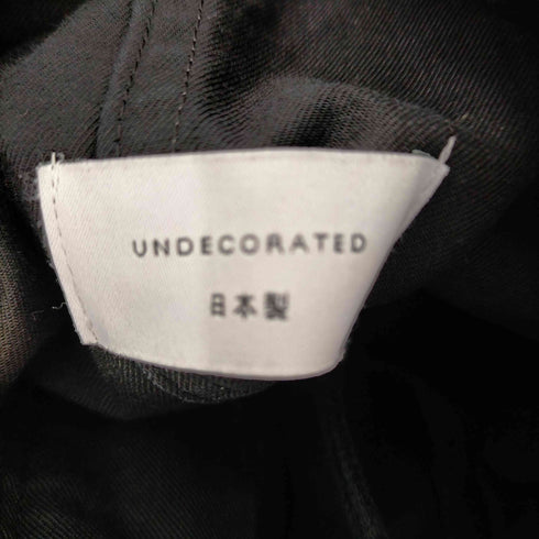 アンデコレイテッド undecorated サイドポケットイージーワイドパンツ カーゴ ジッパーフライ コットン レディース JPN:2