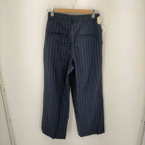 ジャーナルスタンダード JOURNAL STANDARD 22AW ワイドスラックスパンツ ストライプ タック ジッパーフライ ウール混 レディース JPN:38